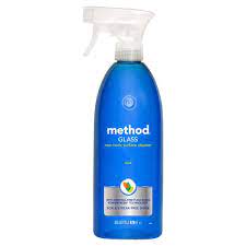 Cleans windows, glass tile, glass tables + mirrors. Method Glass Cleaner Spray 828ml Tesco Groceries