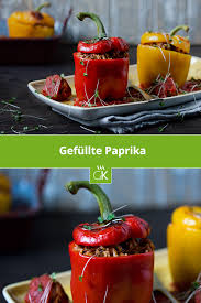 Gefullte Paprika Gefullte Paprika Paprika Lebensmittel Essen