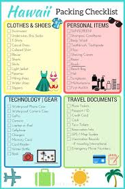 What To Pack To Hawaii Here S A Perfect Checklist For You And The Family Printable Wanderlustyle Com Hawaii Packing Hawaii Packing List Hawaii Honeymoon