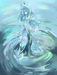 47 Trendy Anime Art Aesthetic Water Water Fairy Girl In Water Water Art