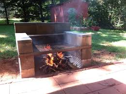 Build Your Own Backyard Cinder Block Grill Easy Bbq Grill Design Backyard Bbq Grill Cinder Block Garden