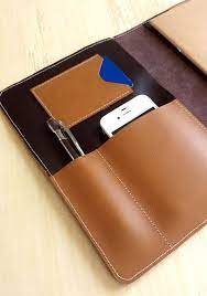 housse couverture carnet agenda cuir chocolat par mariehamonou agenda cuir couvertures agendas sac cuir