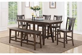 The vegas 2 in 1 convertible dining table set is your answer! Winners Only Daphne Ddt33678 4x345024 345524 78 Solid Birch Counter Height Dining Table Set With Four Stools And Dining Bench Dunk Bright Furniture Table Chair Set With Bench