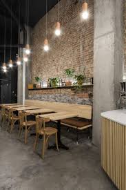 Lebanese Snack Bar And Bakery In Montreal Offers A Range Of Ash Wood Furniture Haus Dekoration Ideen 2018 Rustic Cafe Rustic Restaurant Restaurant Seating