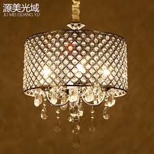 This dazzling lighting will fit well with glamour inspired settings, but it can as well bring a touch of. Modern Drum Crystal Chandelier Black Iron Dining Room Bedroom Hanging Light D43cm Chandeliers Aliexpress