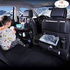 amazon co jp 車用シートバックポケット 2019年アップグレード 車用ゴミ箱機能付き 車用収納ポケット 折り畳みテーブル付き レザー素材パレット 車の収納ボックス シートバックポケット 多機能 防水防汚 後部座席収納 大容量 １pack car bike pr 車 テーブル
