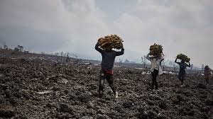 Lava from the eruption was seen flowing in the nearby village of buhene in the early hours of sunday morning, as residents of goma, a city of 2 million inhabitants, were seen leaving with some belongings. 3t1d8p75yrg1xm