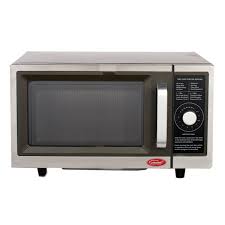 With black exterior with silver trim, this sleek microwave gets the job done. General Commercial Microwave 1 Cu Ft 1 000 Watts Stainless Steel Gew1000d Rona