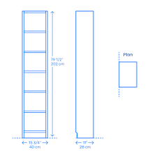 Check spelling or type a new query. Ikea Billy Bookcase Thin Tall Dimensions Drawings Dimensions Com