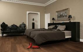 This bedroom features a light gray walls and white ceiling along with a hardwood flooring lighted by a beautiful chandelier. White Walls And Hardwood Floors Novocom Top