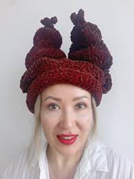 Crochet Purple Hat for Adults