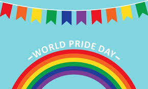 World Pride Day Rainbow Background Logo Graphic By Deemka Studio Creative Fabrica In 2020 Business Card Logo Rainbow Background Pride Day