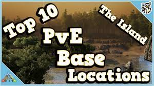 The Island Ark Base Locations Top 10 Pve Base Locations - The Island - Ark: Survival Evolved - Youtube