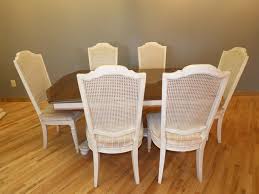 Ethan allen classic manor maple faceted full glass china cabinet hutch 15 6036. Ethan Allen Dining Table With 6 Chairs Marva S Placemarva S Place