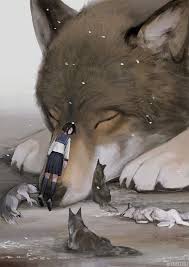 Giant Wolves Japanese Art Giant Animals Art Animal Art
