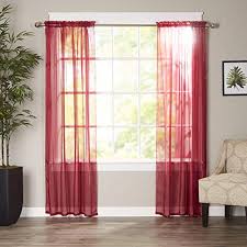 The curtains in the kitchen should be simple and of light color, as opposed. Get The Elegant Comfort Luxury Sheer Curtains Window Treatment Curtain Panels With Rod Pocket For Kitchen Bedroom And Living Room 40 X 84 Inches Long Set Of 2 Burgundy From Amazon Now Accuweather Shop