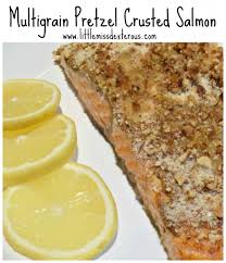 multigrain pretzel crusted salmon