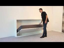 Schrankbett Wandbett Gastebett Singlo 90x200 Cm Quer Youtube Storage Bench Home Furniture