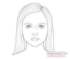 How To Draw A Female Face Step By Step Tutorial Easydrawingtips Face Drawing Drawing Tutorial Face Girl Face Drawing