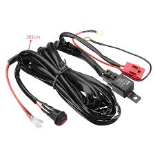 12v 40a Work Fog Light Bar Wiring Harness Relay Kit On Off Switch For Led Light Sale Banggood Com