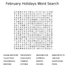 Other sets by this creator. February Holidays Word Search Quiz By Caseyw690