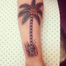 It is believed that the tattoos would keep them from falling overboard or dropping a line. Melbourne Victoria Palm Tree Tattoo Tree Tattoo Old School Tattoo