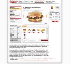 Hardee S Menu Page Able To Make Your Custom Order And See The Nutrition Content Of Each Item Boring Page Can We Add Some Bacon Grilled Cheese Nutrition Food
