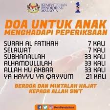 Selepas kita selesai menghadapi peperiksaan, yang penting adalah doa yang berterusan. Doa Untuk Anak Smart Mind Home Centre Kota Bharu Facebook