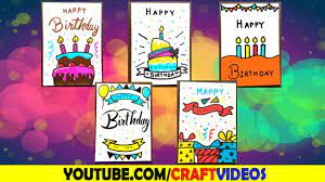 Get inspiration from 25 of the best diy birthday cards. 5 Easy Birthday Card Drawing Ideas Youtube