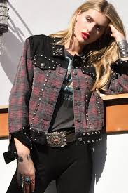 Black And White Checkered Denim Jacket Uncle Bawley Jacket Classic Denim Jacket Favorite Outfit Fashion