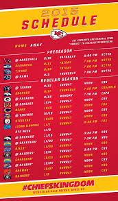 Kansas city chiefs tickets are available on stubhub from $20. The 2015 Kansas City Chiefs Schedule Has Been Announced Kansas City Chiefs Kansas City Chiefs Schedule