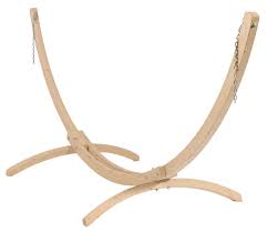 The upright needs to be held in place by one person while the other attaches it. Buy Hammock Stand 1 Person Wood At The Hammock