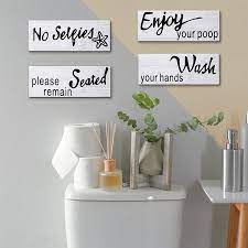 Jul 24, 2021 · from comfortable cabin bedding to dining room furniture, you can choose from select rustic furniture that is sure to complete your home's authentic rustic decor. Buy 4 Pieces Farmhouse Bathroom Wall Decor Bathroom Wall Arts Wash Your Hands Rustic Bathroom Wood Sign Bathroom Wall Arts Decorations For Home Laundry Room Bathroom Online In Turkey B08tqp9tm5