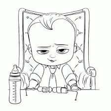 This activity sheet is perfect for scissor practice. The Boss Baby Coloring Pages Leuk Voor Kids