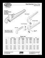 pipe wrenches heavy duty straight reed manufacturing