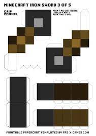 Minecraft Large Printable Iron Sword Fpsxgames Minecraft Sword Minecraft Diamond Sword Minecraft Iron