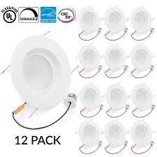 Sunco Lighting 12 Pack 5 6 Inch Smooth Recessed Retrofit Kit Led Light Fixture 13w 75w Replacement 2700k Kelvin Soft White 830 Lumen Dimmable Quick Eas In 2020 Led Ceiling Lights Led Ceiling Led Recessed Lighting