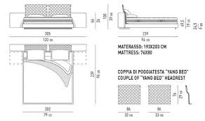 Standard bed sizes are based on standard mattress sizes, which vary from country to country. Betten De Yang Bed