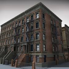 Downtown Building 3d Model 3d Building Models Town Building New York Buildings