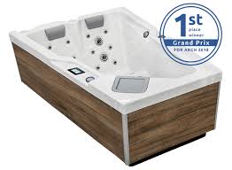 Whirlpools für innen mit super ausstattung. Spa Oka Line Edition Whirlpool Oka1 Amethyst Mit Grey Schrankoption Und Innen Winter Solstice 2 Personen