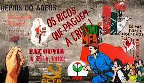 A revolução, com o fim da ditadura e a descolonização, provocou um afluxo de centenas de milhares de portugueses ao país, muitos vindos das colónias. Historias Com Historia Murais Revolucionarios Do Pos 25 De Abril