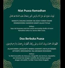 Maka ketika kita melakukan hal mulia (puasa) pada bulan bacaan doa berbuka puasa rajab sama dengan bacaan doa berbuka puasa ramadhan. Tuliskan Niat Puasa Dan Doa Berbuka Puasa Tulis San Arabcintoh Di Atas Brainly Co Id
