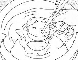 Ponyo Print Coloring Page Free Printables Coloring Home In 2020 Coloring Pages Hand Embroidery Art Coloring Pages To Print