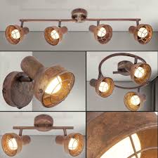 Decken Lampe Wand Leuchte Spot Strahler Gitter Design Retro Vintage Rostfarbe Ebay Lampe Wand Lampen Spots Lampe