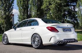 Carlsson Rear Apron Insert For Mercedes Benz C Class Sport W205 With Dual Stainless Sport Exhaust Tips Which Are Included Benz C Mercedes Benz Mercedes