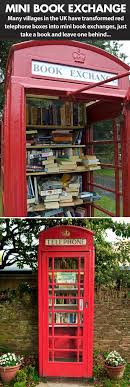 Red Telephone Boxes Turned Into Mini Libraries Book Exchange Red Telephone Box Mini Library