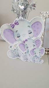 Pin On Elephant Baby Shower Theme Girl