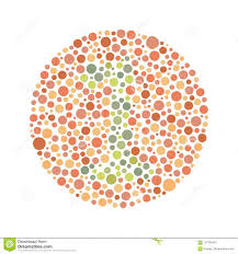 Red Green Color Blind Test Stock Vector Illustration Of
