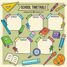 Download Hand Drawn School Timetable Template For Free School Timetable Timetable Template School Powerpoint Templates