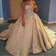 Luxury Lace Wedding Dresses Ball Gowns From Dubai Ball Gowns Wedding Ball Dresses Wedding Dresses Strapless